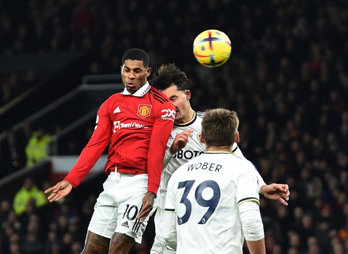 Kết quả Ngoại hạng Anh: Rashford và Sancho giúp MU thoát thua Leeds