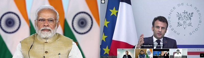 Thủ tướng Ấn Độ hội đàm trực tuyến Tổng thống Pháp về cuộc xung đột Nga - Ukraine