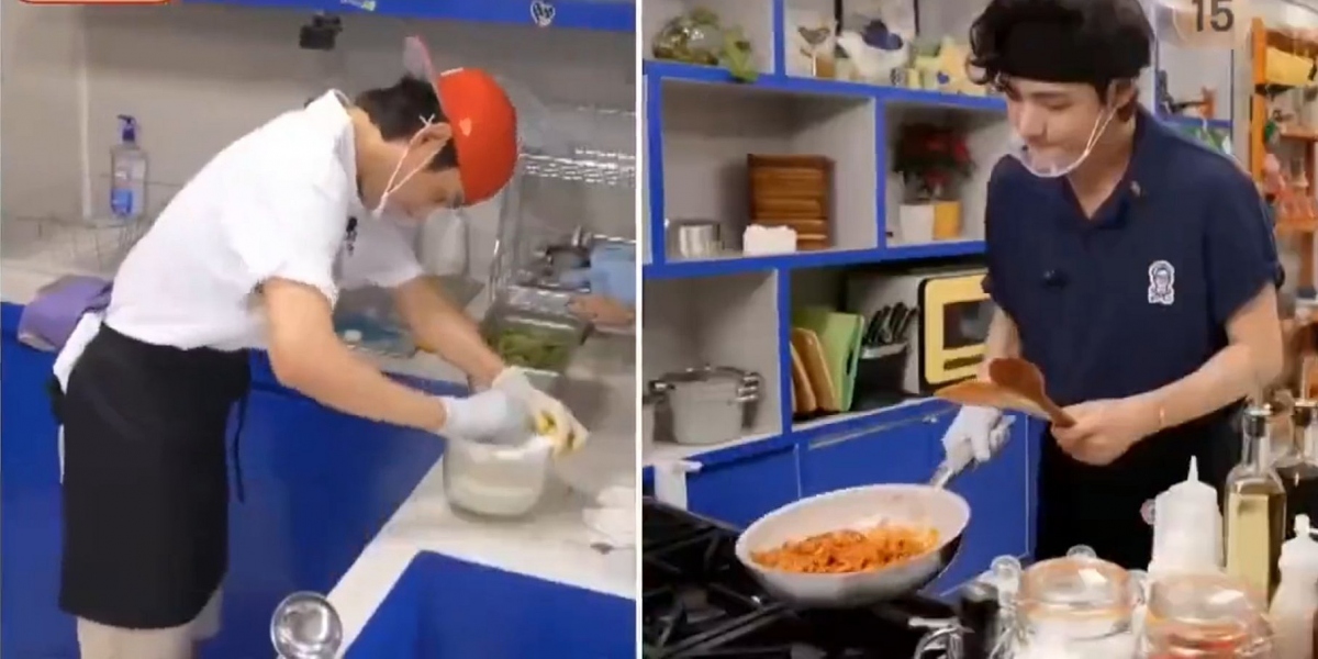 V (BTS) rửa bát, dọn nhà hàng trong show thực tế tại Mexico