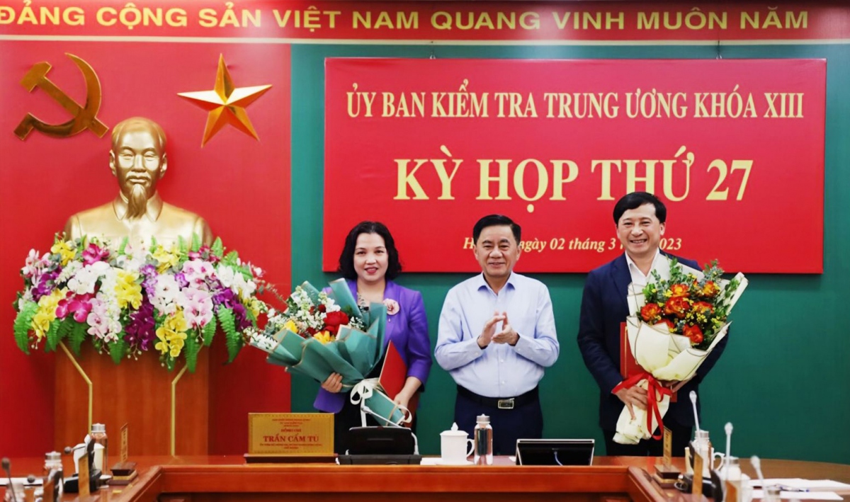 Bộ Chính trị chuẩn y 2 Phó Chủ nhiệm Ủy ban kiểm tra Trung ương khóa XIII