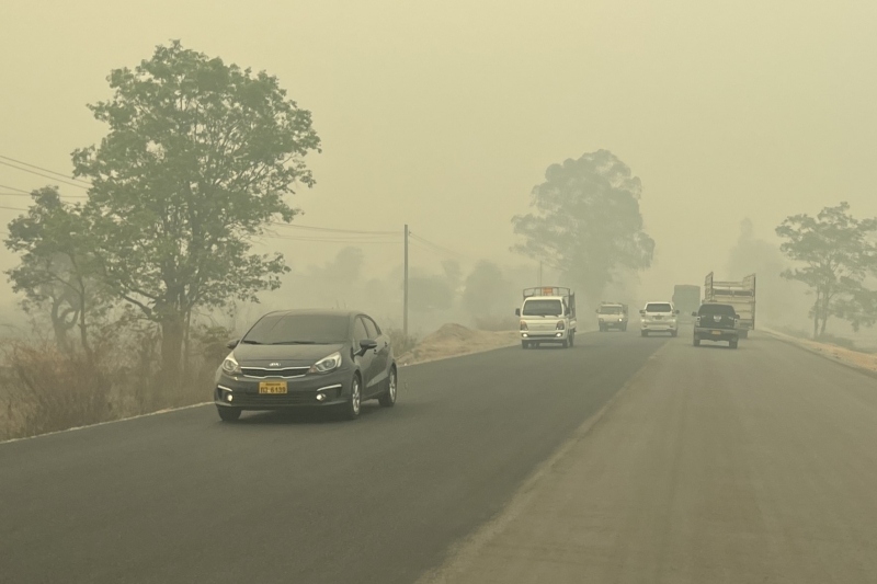 Tình trạng ô nhiễm không khí ở Lào lên đến mức nguy hiểm