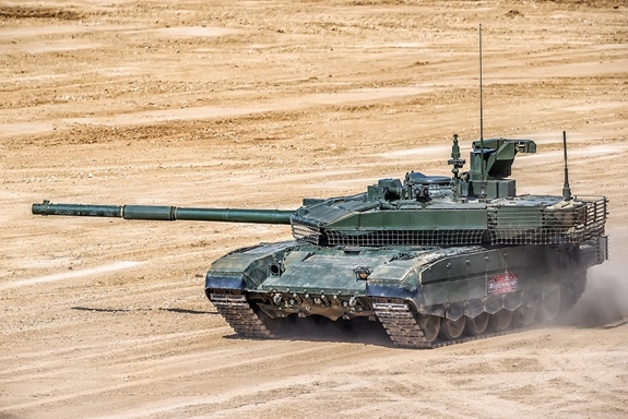 Xe tăng T-90M Proryv của Nga vượt chướng ngại, tấn công mục tiêu trong vùng chiến sự