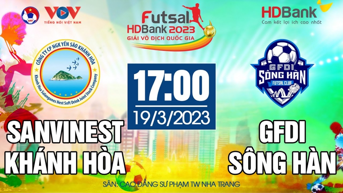 Xem trực tiếp Sanvinest Khánh Hoà vs GFDI Sông Hàn giải Futsal HDBank VĐQG 2023