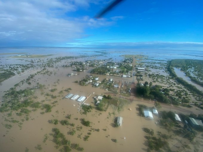 Diện tích lớn tại Australia đang bị lụt nghiêm trọng