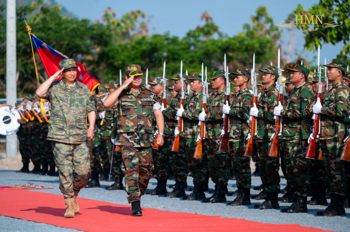 Quân đội Campuchia - Trung Quốc diễn tập quân sự Rồng Vàng năm 2023