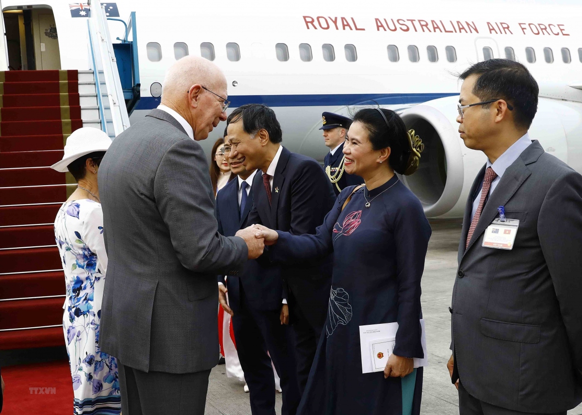 Toàn quyền Australia đến Hà Nội, bắt đầu chuyến thăm cấp Nhà nước tới Việt Nam