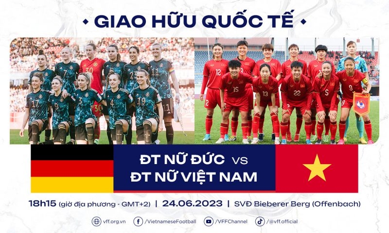 Chốt ngày ĐT nữ Việt Nam chạm trán đội bóng 2 lần vô địch World Cup