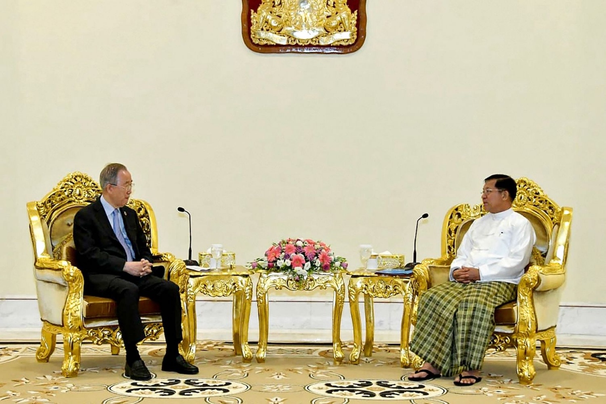 Cựu Tổng Thư ký Liên Hợp quốc bất ngờ thăm Myanmar
