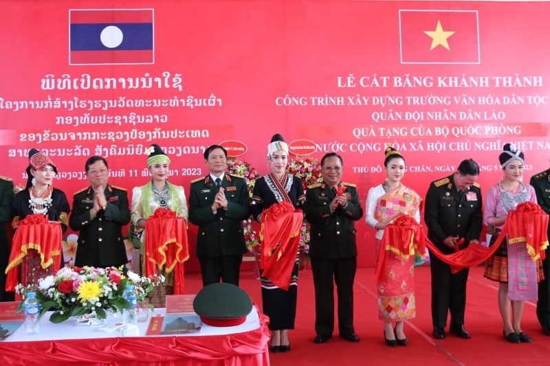 Khánh thành Trường văn hóa dân tộc nội trú Quân đội nhân dân Lào