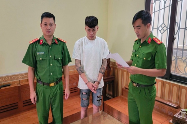 Bắt giữ thanh niên chém người gây thương tích ở Bắc Giang