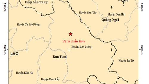 Kon Tum lại xảy ra động đất