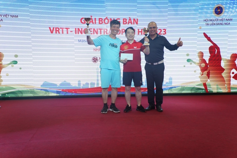 Giải bóng bàn cộng đồng người Việt tại Nga “cúp VRTT-Incentra mở rộng hè 2023"