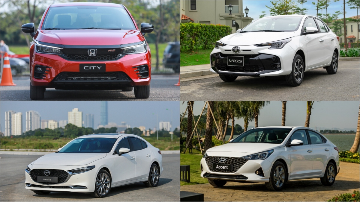 Top 10 sedan được người Việt mua nhiều nhất tháng 4/2023