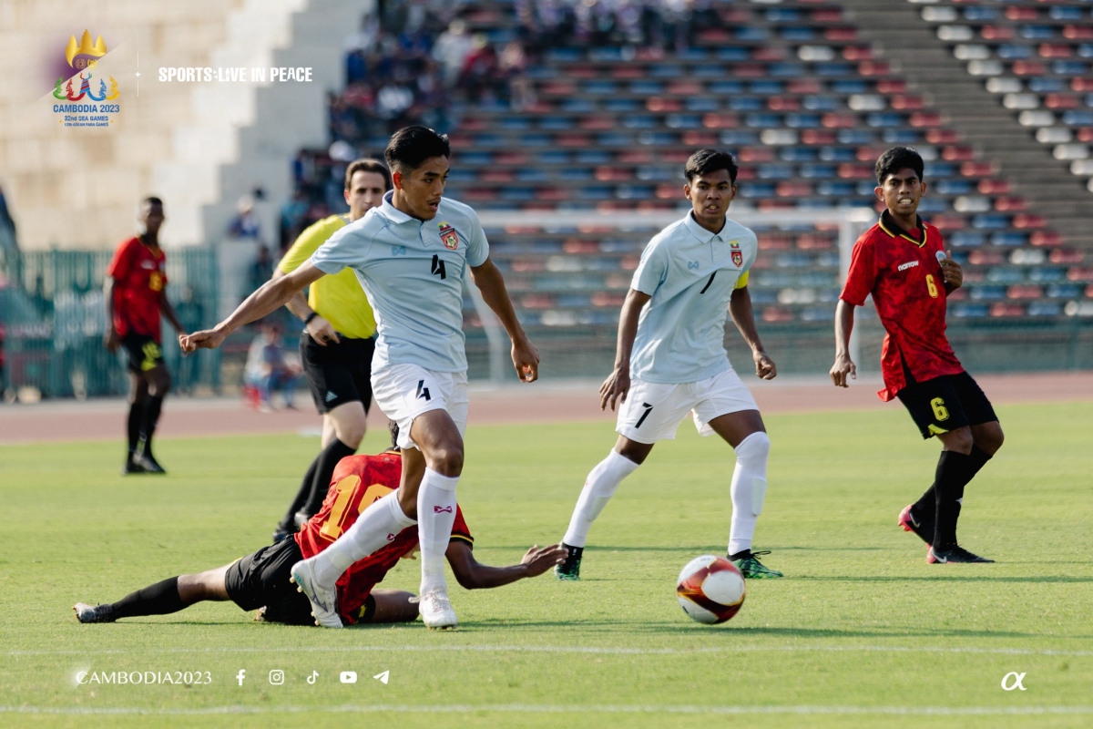 Kết quả bóng đá SEA Games 32: U22 Myanmar thắng nhọc U22 Timor Leste