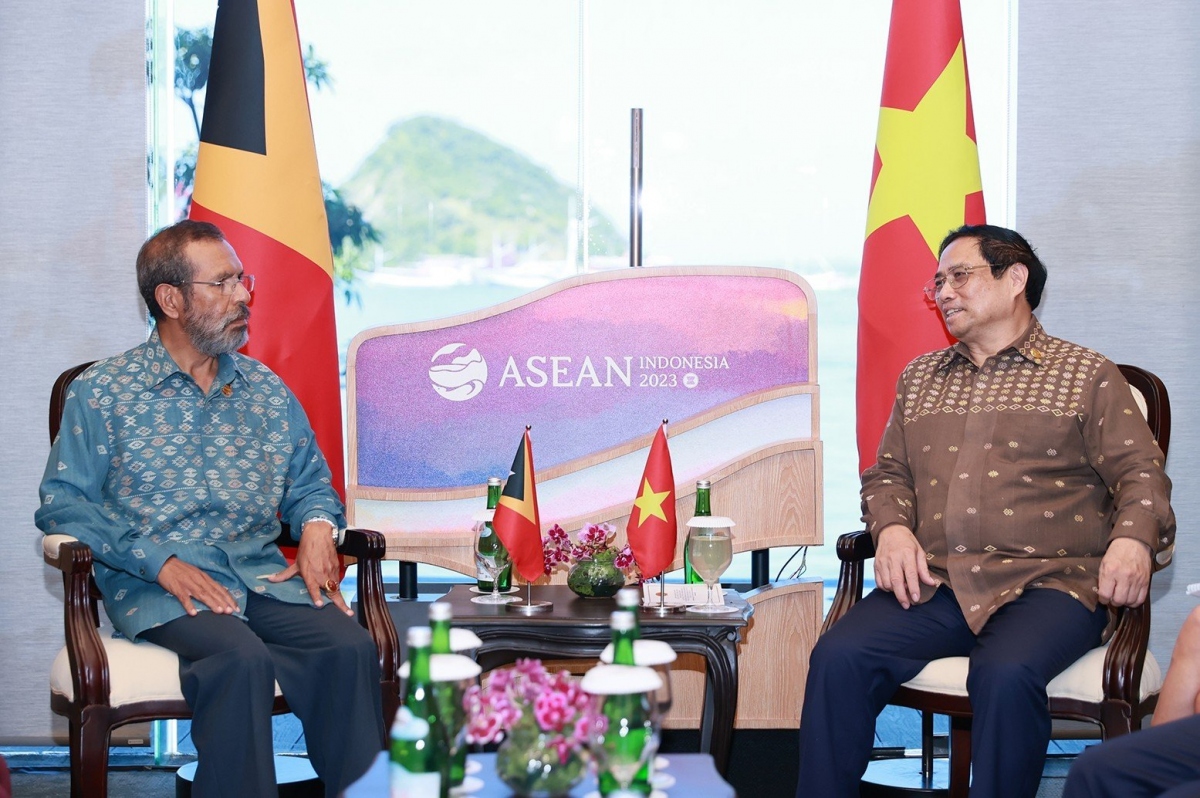 Thủ tướng Phạm Minh Chính gặp Thủ tướng Timor-Leste Taur Matan