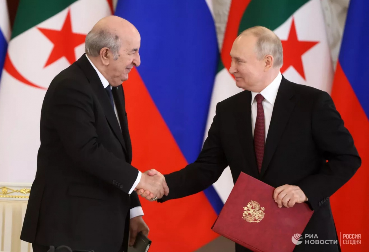 Nga- Algeria ký Tuyên bố chung về quan hệ đối tác chiến lược