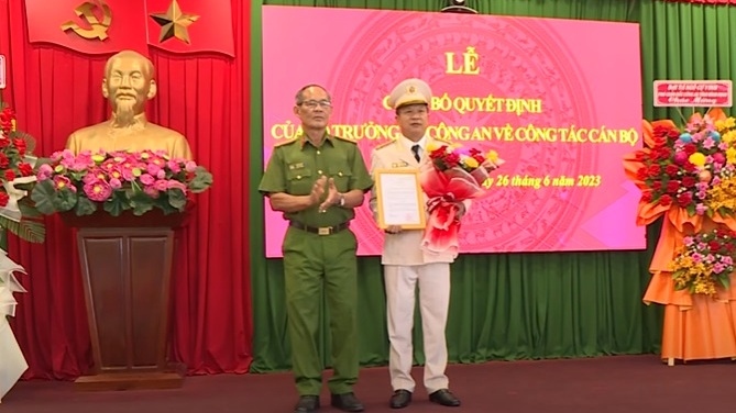 Trưởng Công an thành phố Tây Ninh giữ chức Phó Giám đốc Công an tỉnh