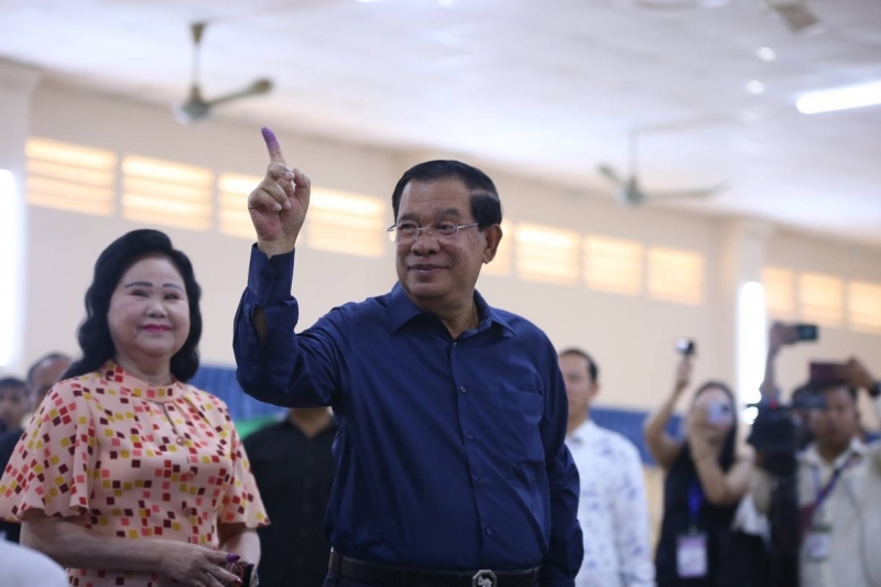 Tỷ lệ cử tri đi bầu cử Quốc hội Campuchia năm 2023 cao hơn so với năm 2022