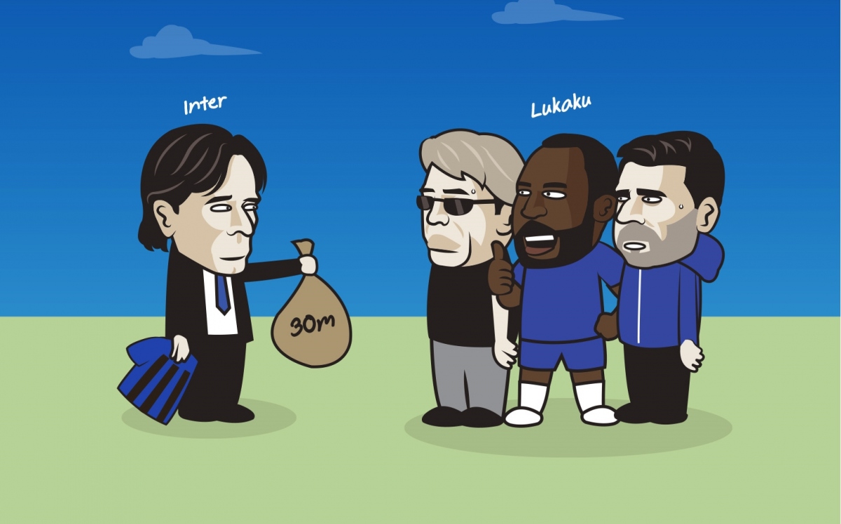 Biếm họa 24h: Lukaku nóng lòng chờ Inter Milan "giải cứu" khỏi Chelsea