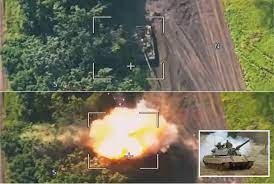 Nga lần đầu bắn nổ xe tăng chiến đấu chủ lực M-55S của Ukraine