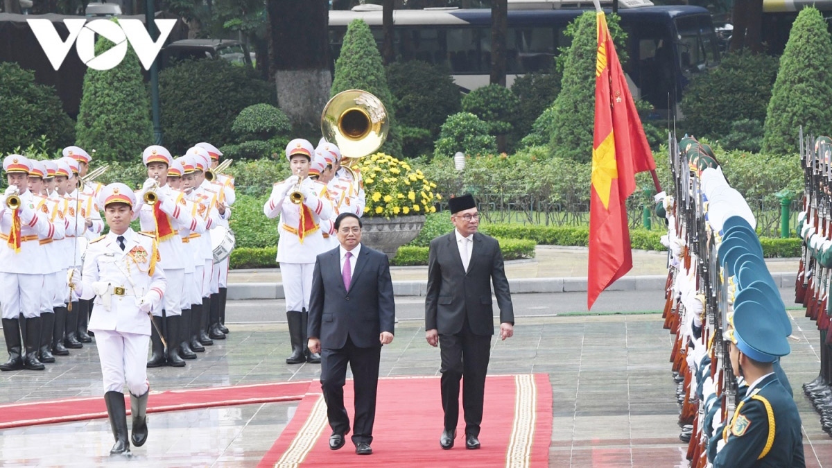 Toàn cảnh Lễ đón Thủ tướng Malaysia thăm chính thức Việt Nam