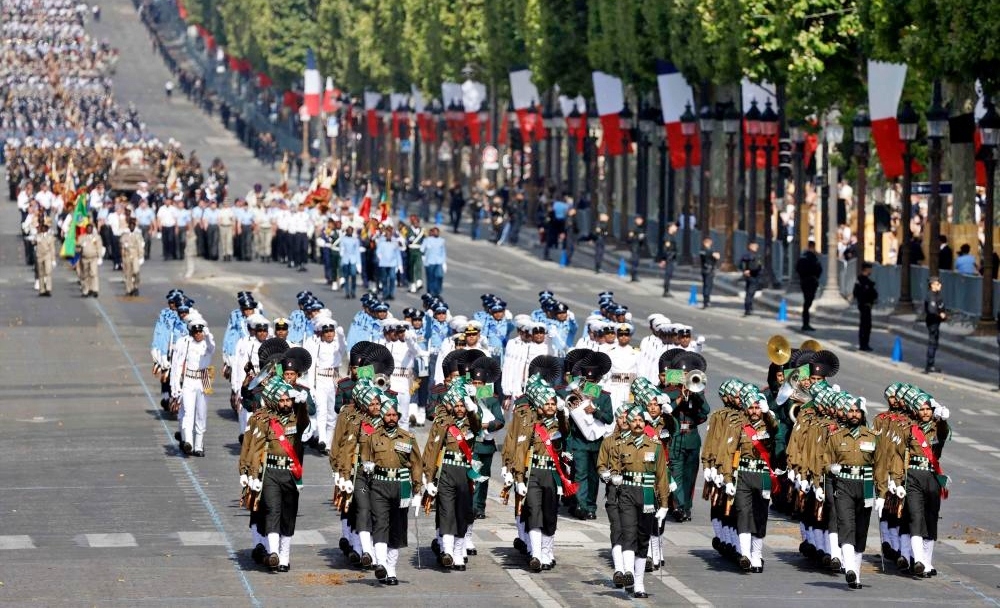 Pháp diễu binh mừng Quốc khánh, Ấn Độ là khách mời danh dự