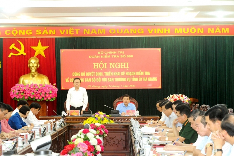 Triển khai Quyết định kiểm tra của Bộ Chính trị với Tỉnh ủy Hà Giang
