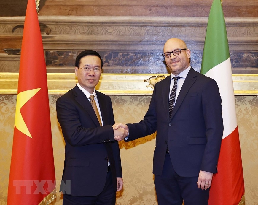 Chủ tịch nước gặp Chủ tịch Hạ viện Italia và Thị trưởng Thành phố Rome