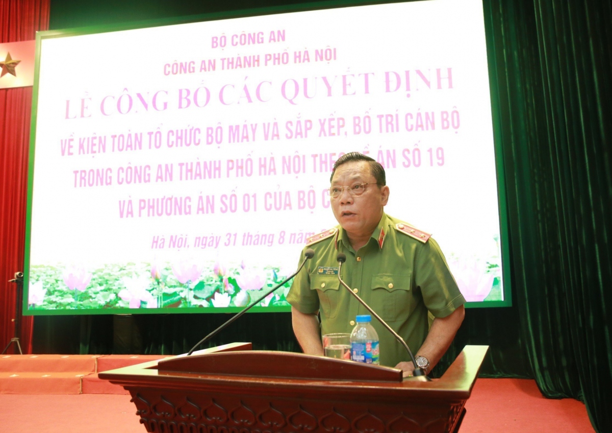 Công an thành phố Hà Nội giảm 4 đơn vị cấp phòng