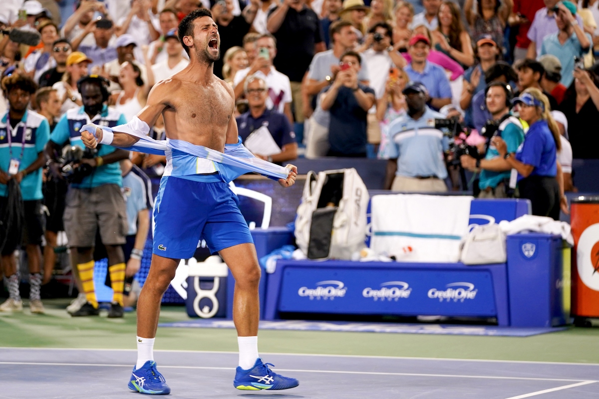 Vô địch Cincinnati Masters 2023, Djokovic xé áo ăn mừng