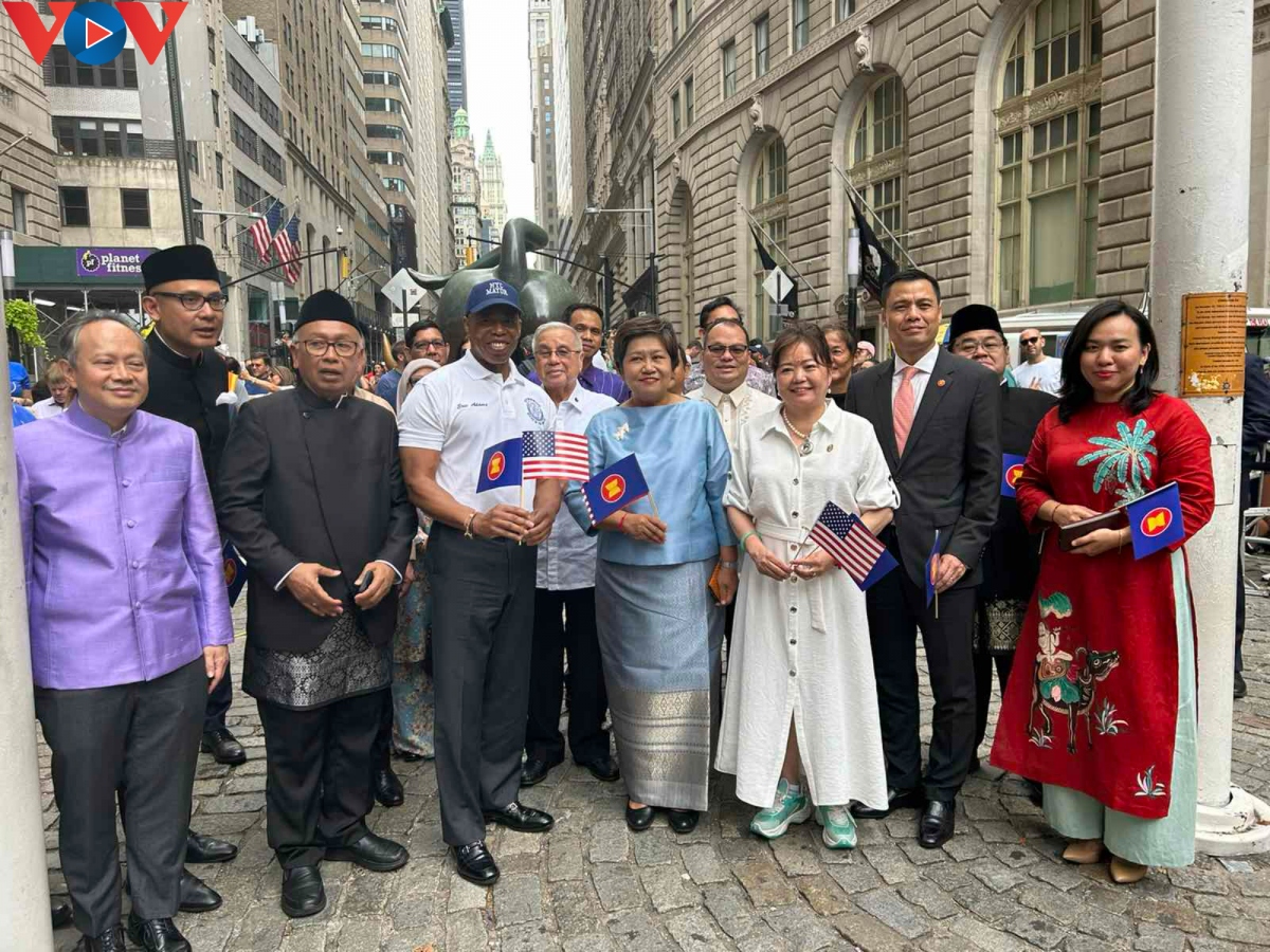 Lễ thượng cờ ASEAN tổ chức long trọng tại thành phố New York, Mỹ