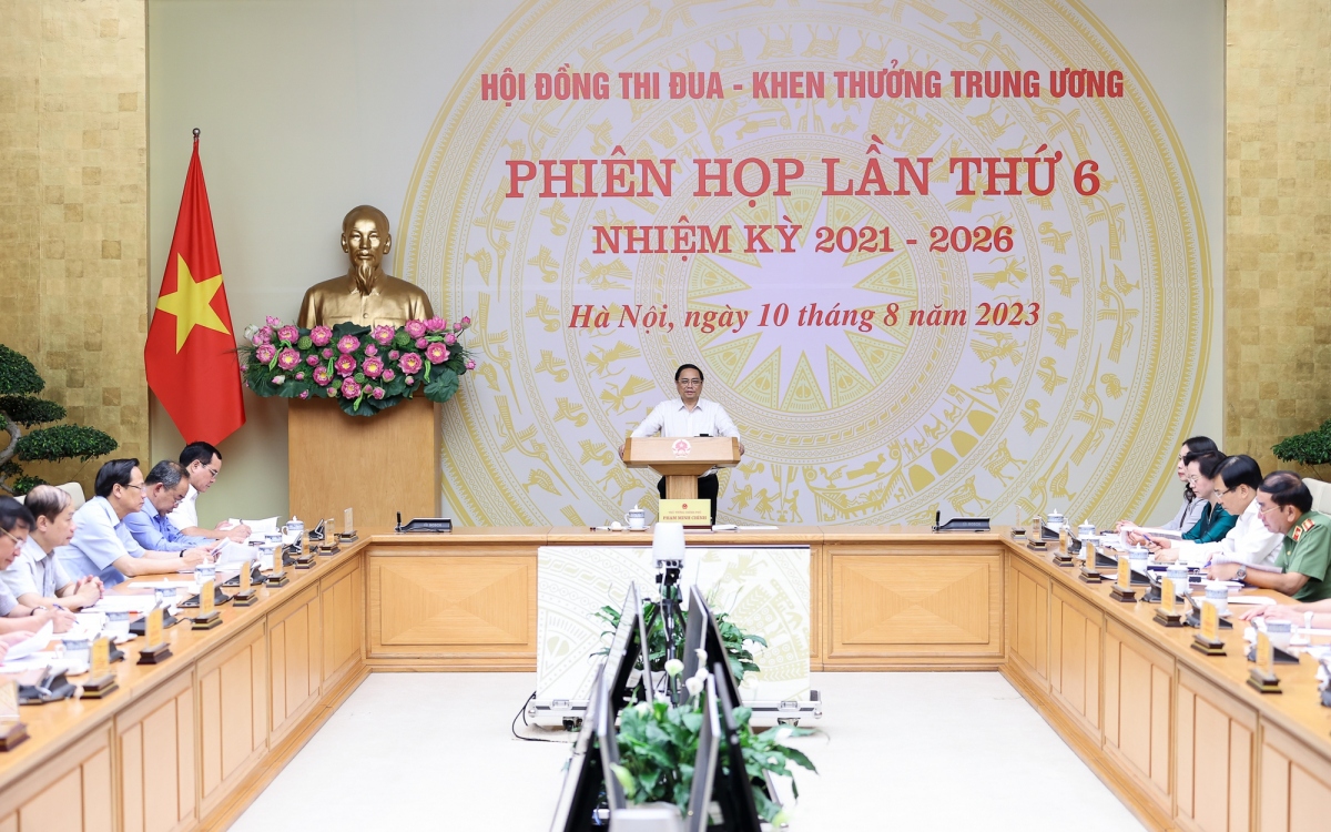 Thủ tướng chủ trì Phiên họp thứ 6 Hội đồng Thi đua-Khen thưởng Trung ương