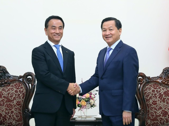 Phó Thủ tướng Lê Minh Khái tiếp Thống đốc tỉnh Yamaguchi, Nhật Bản