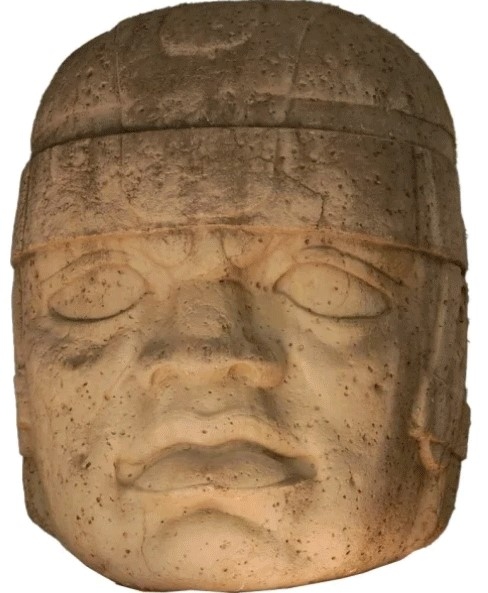 Trưng bày bản sao tượng đầu người khổng lồ Olmec tại TP.HCM