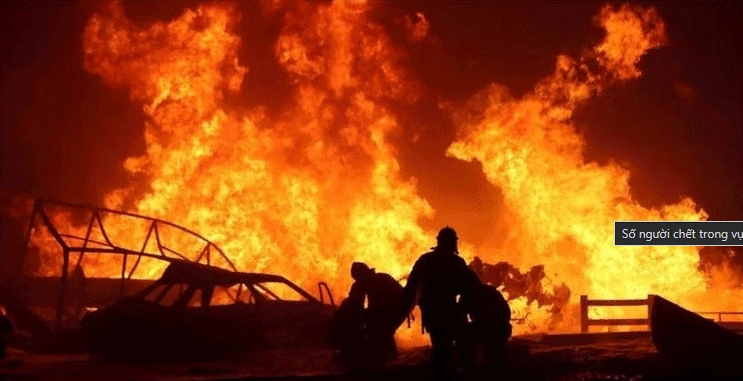 Cháy cửa hàng xăng dầu tại Benin khiến 35 người thiệt mạng
