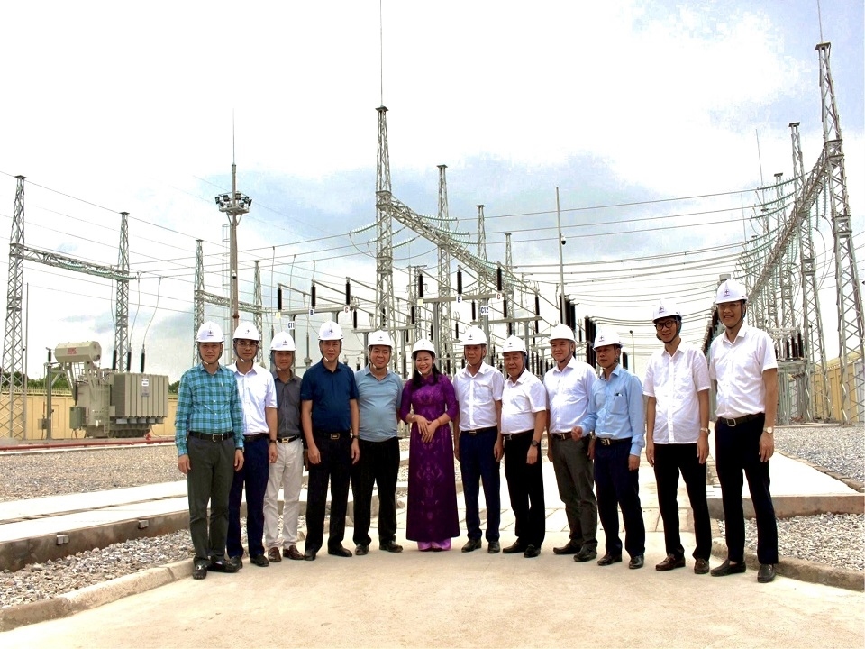 Điện lực Thái Nguyên đưa dự án Trạm biến áp 110kV Yên Bình 8 vào vận hành