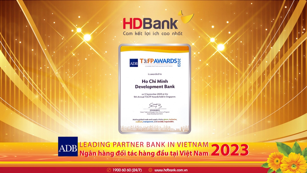ADB vinh danh HDBank là ngân hàng đối tác hàng đầu tại Việt Nam