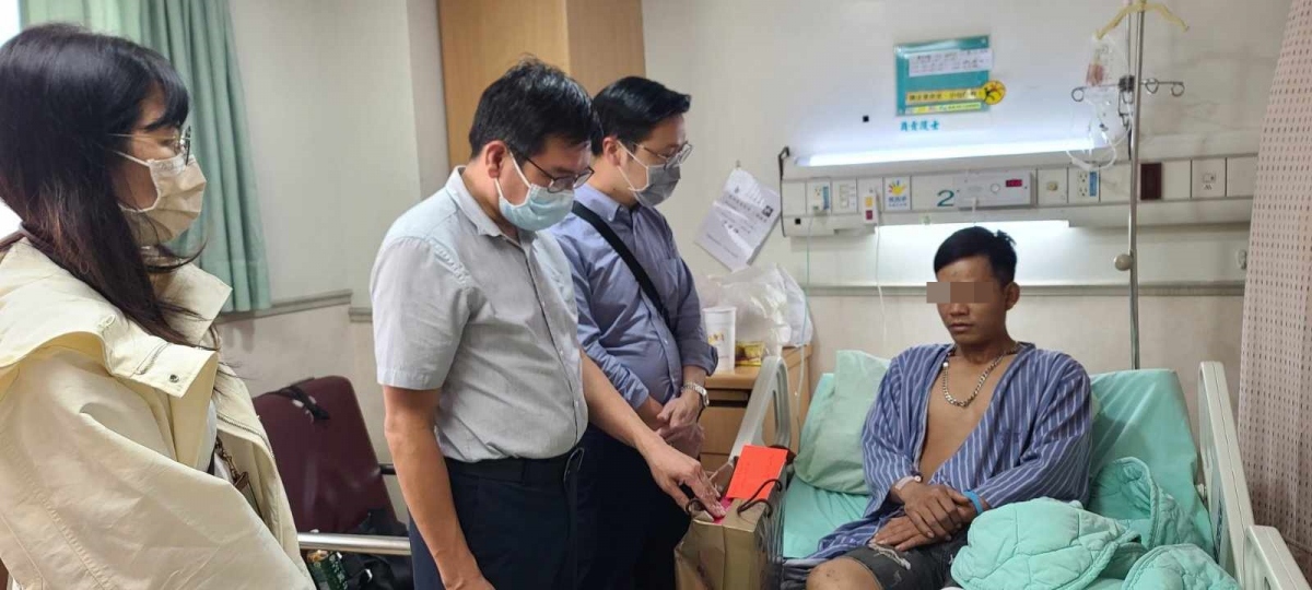 Sức khỏe 3 lao động bị thương trong vụ cháy tại Đài Loan (Trung Quốc) tiến triển tốt