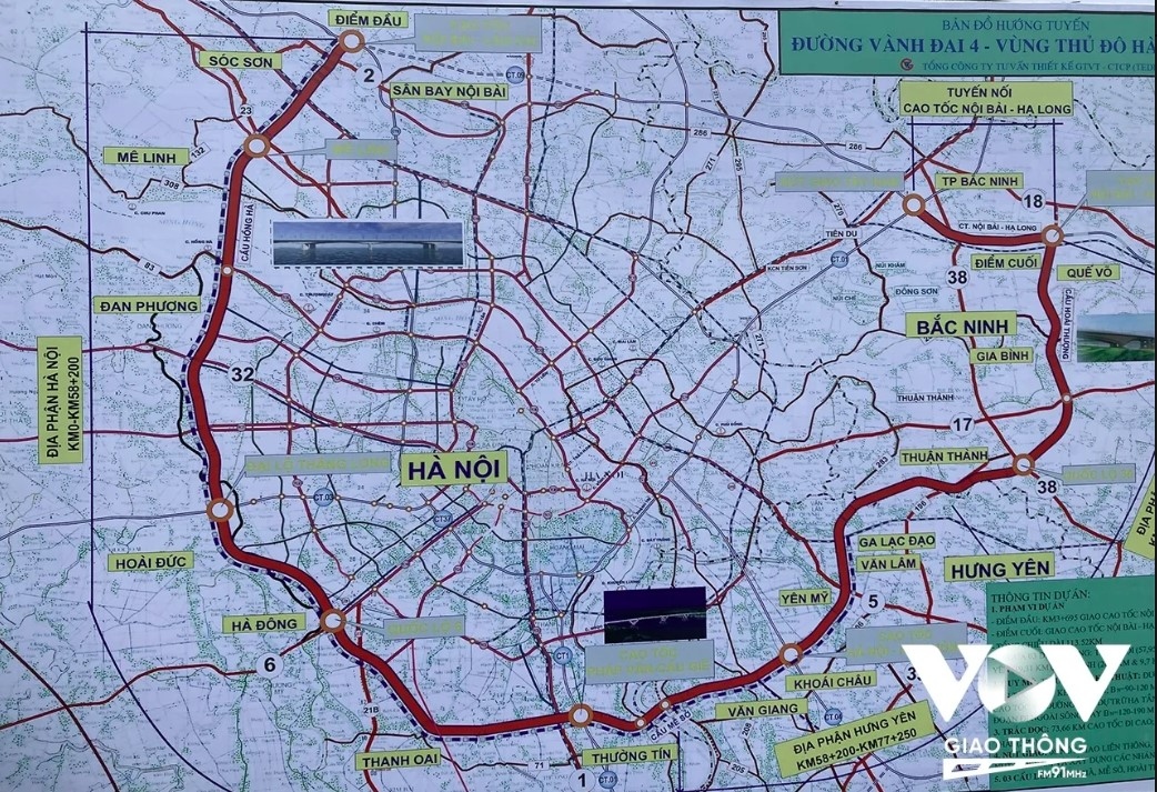 Đề xuất phí sử dụng vành đai 4 là 1.900 đồng/km