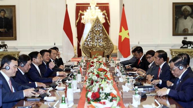 Thủ tướng Phạm Minh Chính hội kiến Tổng thống Indonesia