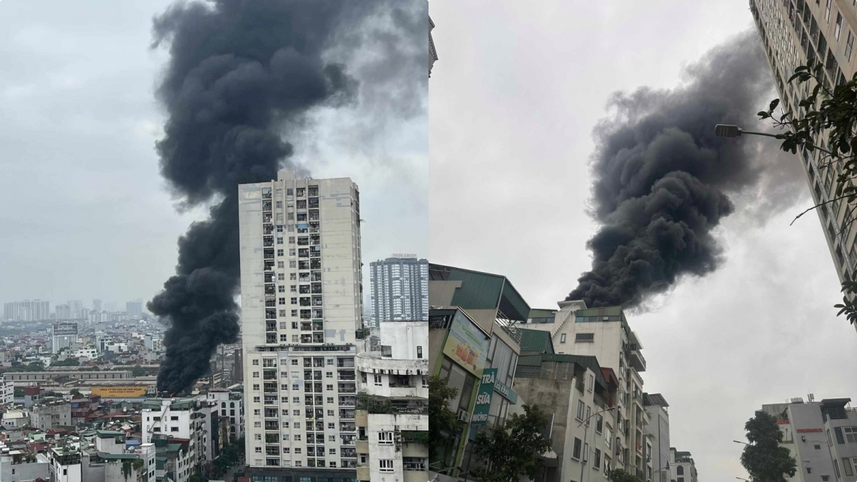 Cháy nhà 6 tầng ở Hà Nội, nhiều tài sản bị thiêu rụi