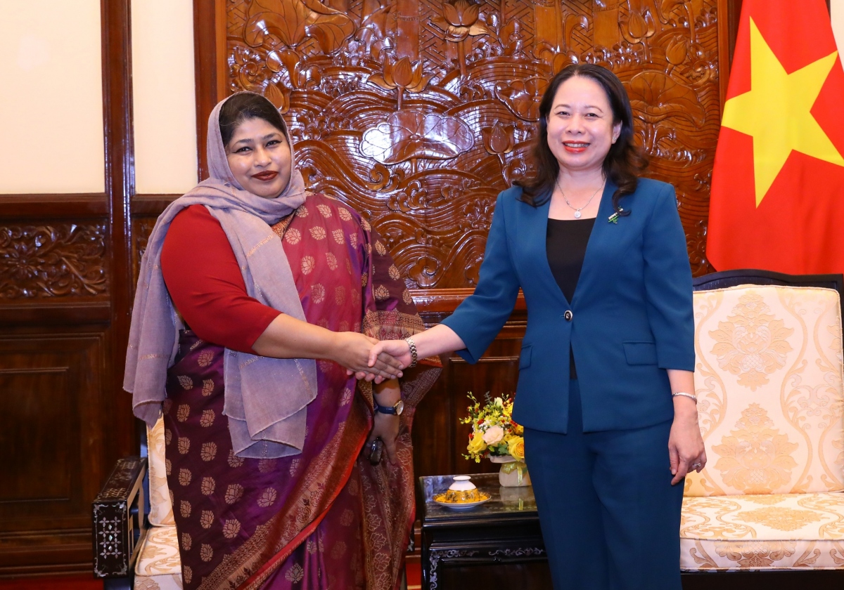 Phó Chủ tịch nước Võ Thị Ánh Xuân tiếp Đại sứ Bangladesh đến chào từ biệt