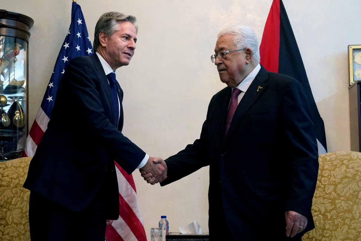 Ngoại trưởng Mỹ gặp Tổng thống Palestine tại Jordan