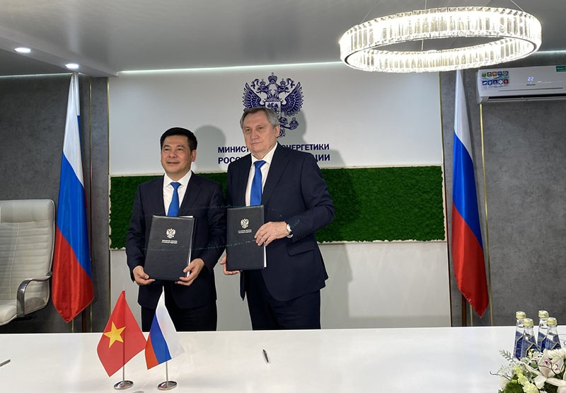 Việt Nam - Liên bang Nga ký kết văn bản hợp tác trong lĩnh vực năng lượng
