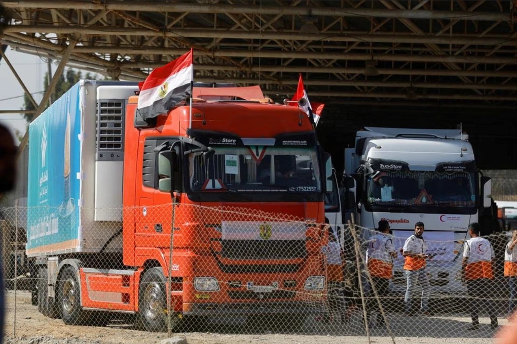 Mỹ hoan nghênh chuyến hàng viện trợ nhân đạo đầu tiên tới Gaza