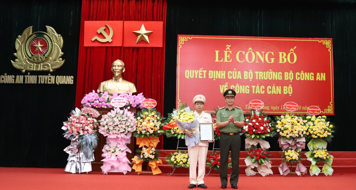 Phó Giám đốc Công an tỉnh giữ chức Phó Trưởng Ban Nội chính Tỉnh ủy Tuyên Quang