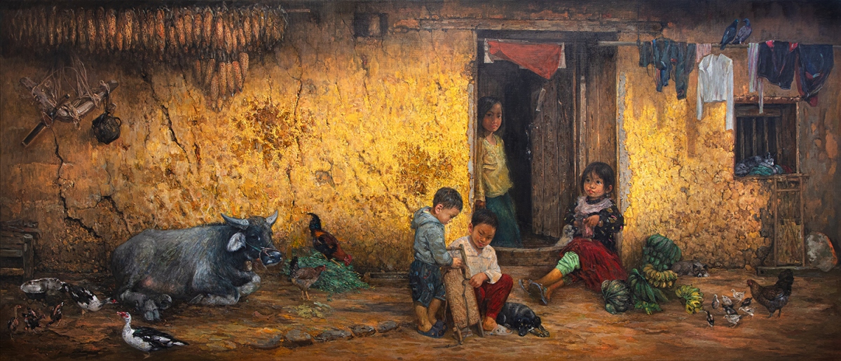 Cảnh sắc và con người Hà Giang trong tranh của họa sĩ Bùi Văn Tuất