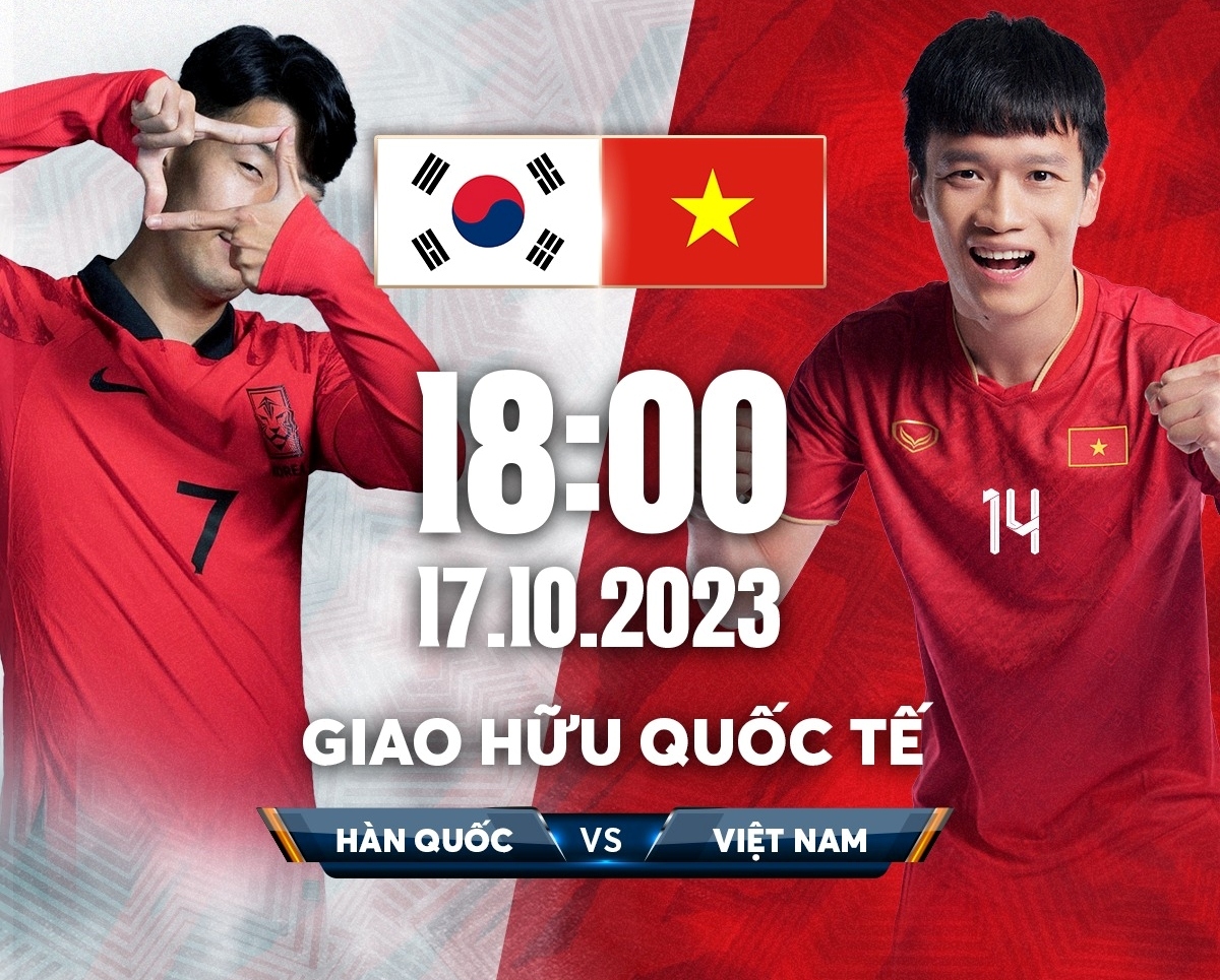 Lịch thi đấu và trực tiếp bóng đá hôm nay 17/10: ĐT Việt Nam so tài ĐT Hàn Quốc