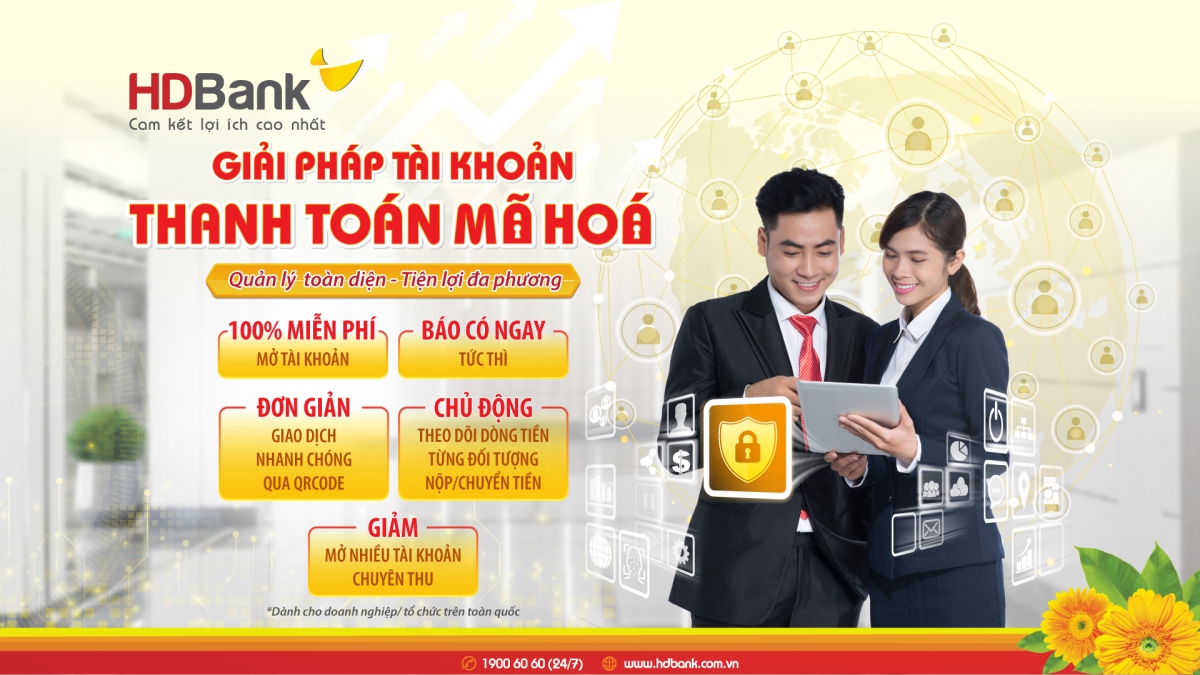 HDBank triển khai giải pháp tài khoản thanh toán mã hoá siêu tiện lợi