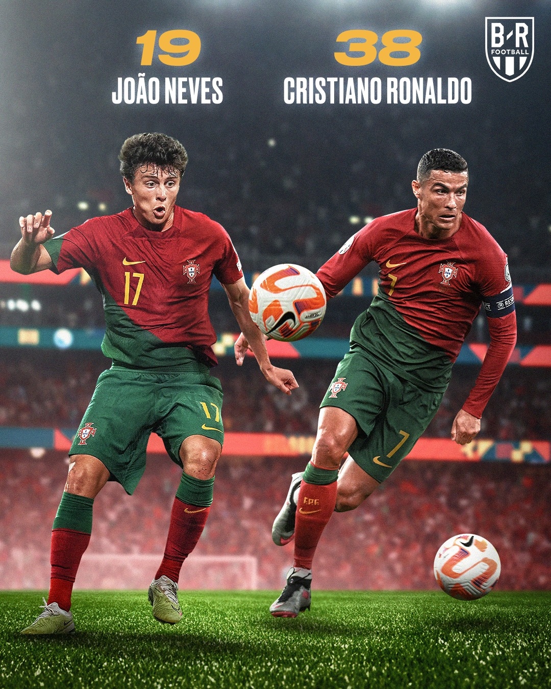 Cristiano Ronaldo - Joao Neves và những cặp cầu thủ "chú - cháu" ở cấp độ ĐTQG